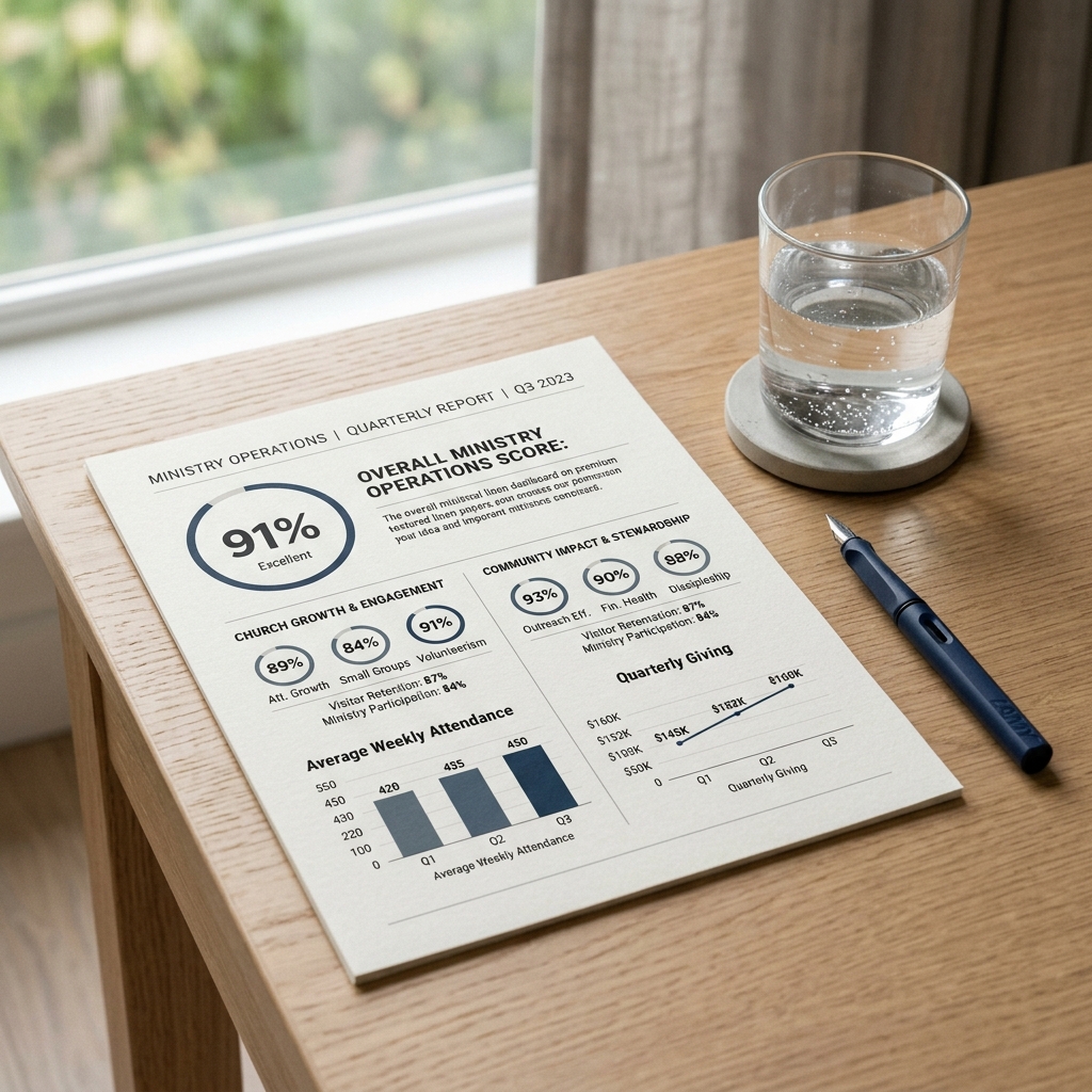 Monthly Health Report preview showing 91% Care Consistency Score